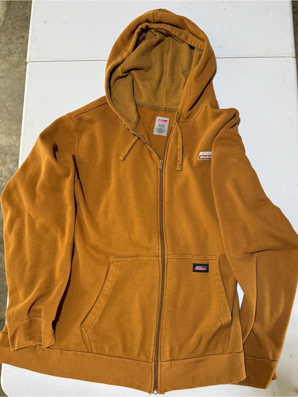 Dickies Zip-Up Hooded Jacket in Light Brown